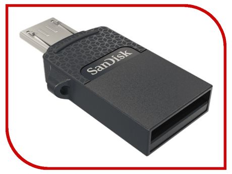 USB Flash Drive 16GB - SanDisk Dual Drive USB 2.0 SDDD1-016G-G35