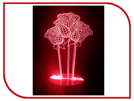 3D лампа Veila 3D Розы 1045