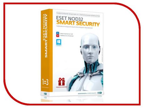 Программное обеспечение ESET NOD32 Smart Security - продление лицензии на 1 год на 3PC NOD32-ESS-RN-BOX3-1-1