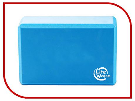 Блок для йоги Lite Weights Light Blue 5494LW
