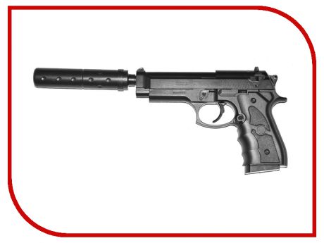 Страйкбольный пистолет Galaxy G.052A Beretta 92 с глушителем