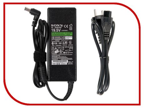 Блок питания RocknParts Zip 19.5V 4.7A 90W для Sony Vaio VGN-SZ/FZ/CR/FS/FE/FJ/S3/S4/S5/BX 365525