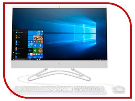 Моноблок HP 24-f0033ur 4HC22EA Snow White (Intel Core i3-8130U 2.2 GHz/8192Mb/1000Gb + 128Gb SSD/No ODD/nVidia GeForce MX110 2048Mb/Wi-Fi/23.8/1920x1080/Windows 10 64-bit)