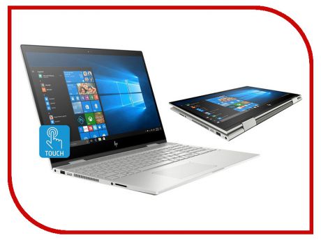Ноутбук HP Envy x360 15-cn0005ur Silver 4GR05EA (Intel Core i5-8250U 1.6 GHz/8192Mb/1000Gb+128Gb SSD/Intel HD Graphics/Wi-Fi/Bluetooth/Cam/15.6/1920x1080/Windows 10 Home 64-bit)