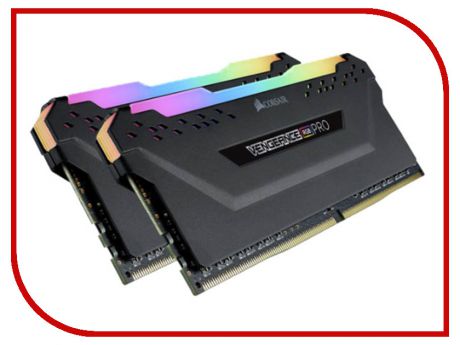 Модуль памяти Corsair Vengeance RGB Pro DDR4 DIMM 4000MHz PC4-32000 CL19 - 16Gb KIT (2x8Gb) Black CMW16GX4M2K4000C19