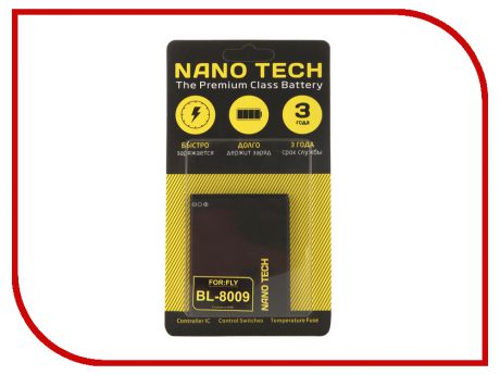 Аккумулятор Nano Tech (Аналог BL 8009) 1800mAh для Fly FS451 Nimbus 1