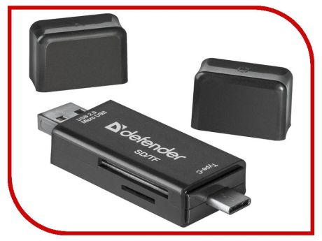 Карт-ридер Defender Multi Stick USB 2.0 Type-A/B/C - SD/TF 83206