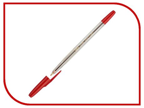 Ручка шариковая Attache Corvet Transparent-Red 447475
