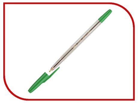 Ручка шариковая Attache Corvet Transparent-Green 447476