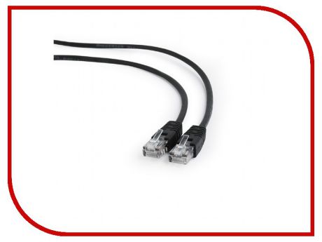 Сетевой кабель Gembird Cablexpert UTP cat.5e 0.25m Black PP12-0.25M/BK