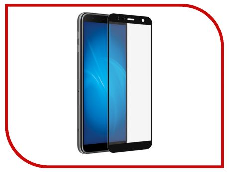 Аксессуар Закаленное стекло для Samsung Galaxy J4 Plus 2018 / Galaxy J6 Plus 2018 DF Full Screen sColor-54 Black
