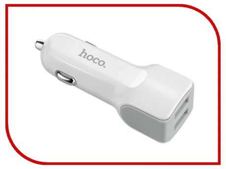 Зарядное устройство HOCO Z23 2xUSB 2.4A White