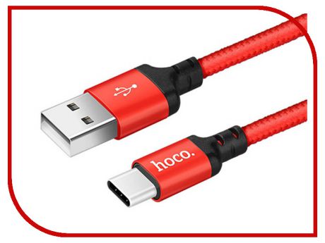 Аксессуар HOCO Times Speed X14a USB - Type C 1m Red-Black