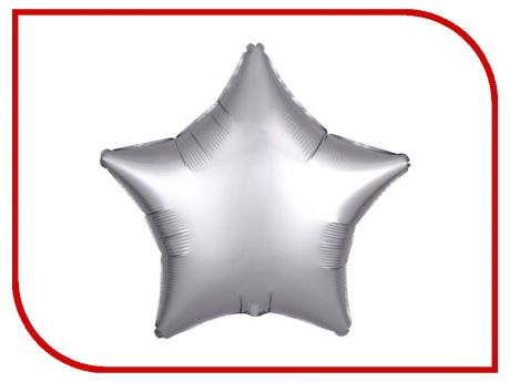 Шар фольгированный Anagram Звезда 18-inch Platinum Satin 3282812