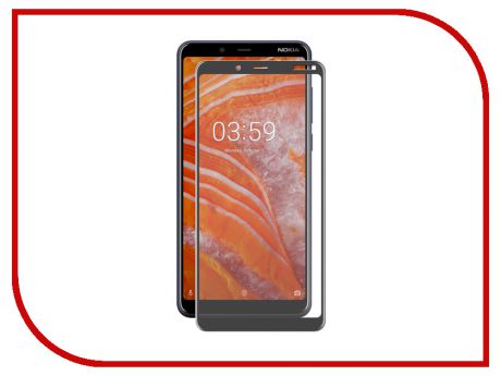 Аксессуар Защитное стекло для NOKIA 3.1 Plus Neypo Full Glue Glass Black Frame NFGL6114