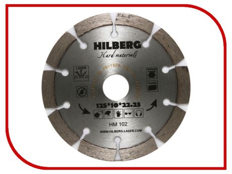 Диск Trio Diamond Hilberg Hard Materials Лазер HM102 алмазный отрезной 125x22.23mm