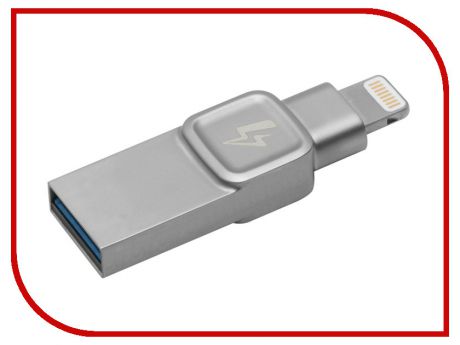 USB Flash Drive 64Gb - Kingston DataTraveler Bolt Duo USB 3.1 Silver C-USB3L-SR64G-EN