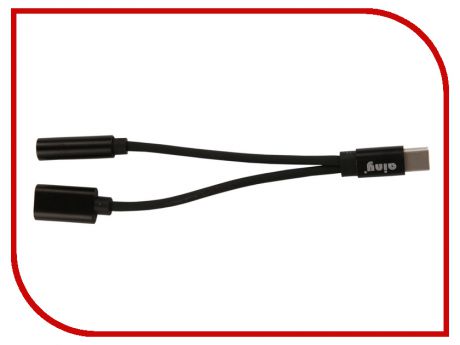 Аксессуар Ainy USB Type-C - miniJack 3.5mm FA-S174A Black