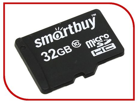 Карта памяти 32Gb - SmartBuy Micro Secure Digital HC Class 10 SB32GBSDCL10-00