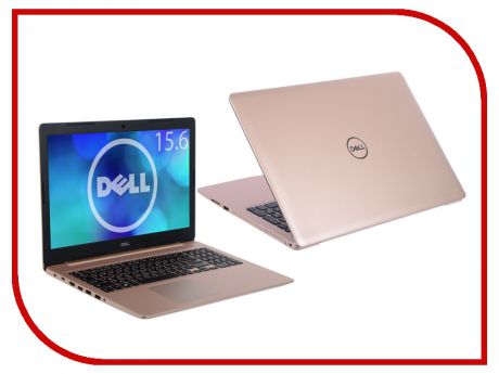 Ноутбук Dell Inspiron 5570 Gold 5570-7826 (Intel Core i5-8250U 1.6 GHz/4096Mb/1000Gb/DVD-RW/AMD Radeon 530 2048Mb/Wi-Fi/Bluetooth/Cam/15.6/1920x1080/Windows 10 Home 64-bit)