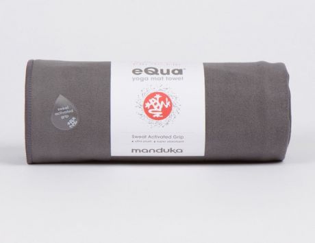 Полотенце Manduka Yoga Mat Towel (0,7 кг, 182 см, серый, 67 см (Thunder))