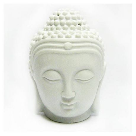 Аромалампа Будда белая керамика 13 см (M673 0,3 кг, белый)