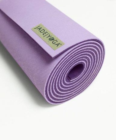 Коврик для йоги Jade Harmony 5 мм из каучука (2,3 кг, 180 см, 5 мм, фиолетовый / lavender, 60см)