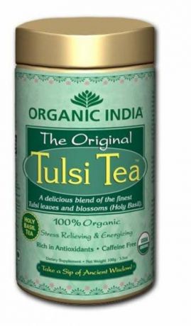 Чай в банке органический Туласи Tulsi Tea Organic India (100 гр)