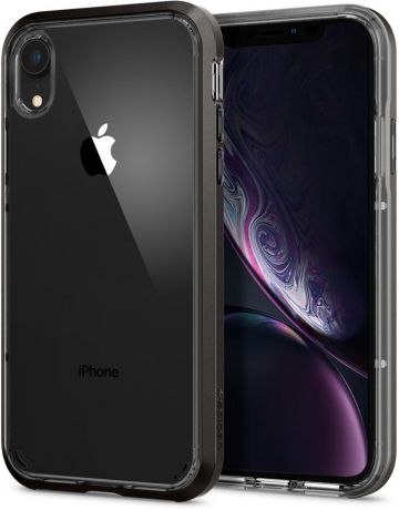 Чехол для Apple iPhone XR SGP Hybrid Crystal (Темно-серый)