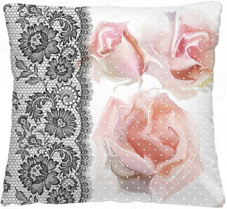 Подушка декоративная Волшебная ночь «Ажурные розы»