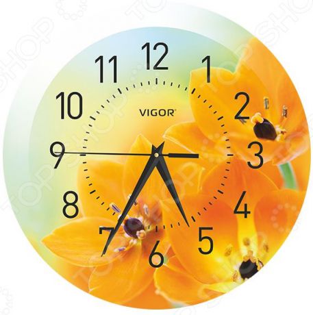 Часы настенные Vigor Д-29 «Оранжевое настроение»