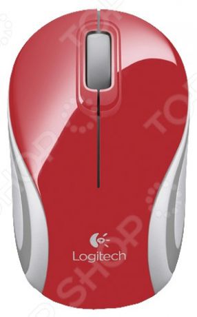 Мышь Logitech Mini M187 Red Wireless USB