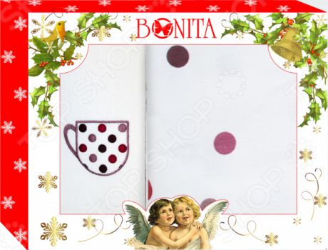 Набор кухонный подарочный: скатерть и 2 полотенца BONITA «Конфетти»