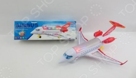 Самолет игрушечный со световыми эффектами Airbus 1707149