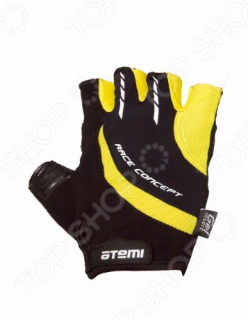 Перчатки велосипедные износостойкие Atemi AGC-03. Цвет: желтый