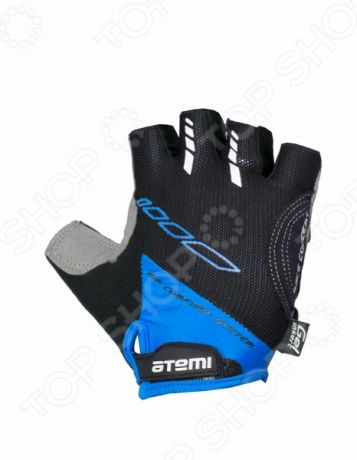 Перчатки велосипедные вентилируемые Atemi AGC-04. Цвет: синий