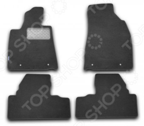 Комплект ковриков в салон автомобиля Novline-Autofamily Lexus RX 350 2009 внедорожник. Цвет: черный