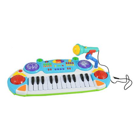 Музыкальный инструмент игрушечный Joy Toy «Электронное пианино с микрофоном»