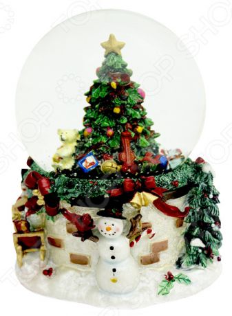 Снежный шар музыкальный Crystal Deco «Новогодняя елка»