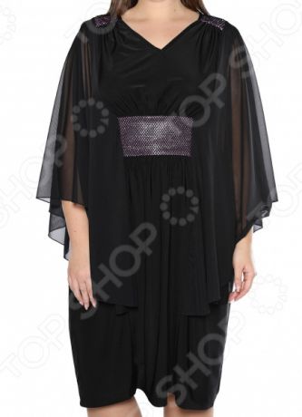 Платье «Манящий мираж». Цвет: фиолетовый, черный