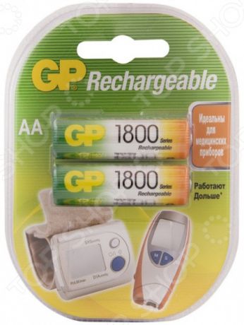 Набор батареек аккумуляторных GP Batteries 1800