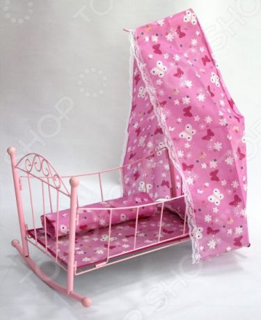 Кроватка для кукол Shantou Gepai с балдахином 43699