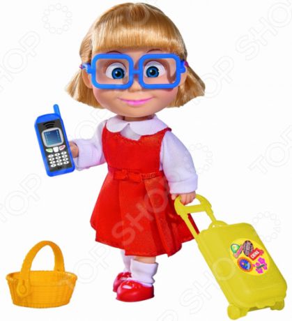 Кукла с аксессуарами Simba «Даша с чемоданчиком, корзинкой и телефоном»