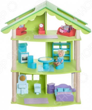 Трехэтажный домик для кукол PAREMO «Фиолент»
