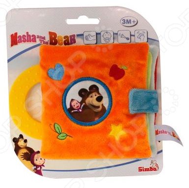 Игрушка развивающая для малыша Simba «Плюшевая книжка. Маша и Медведь»
