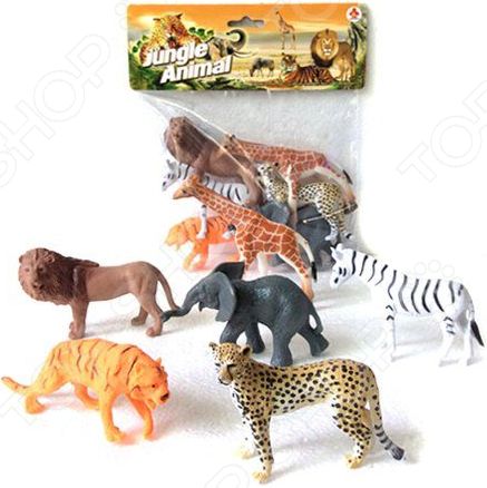 Набор фигурок игрушечных Наша Игрушка Jungle animal «Дикие животные». Количество предметов: 6