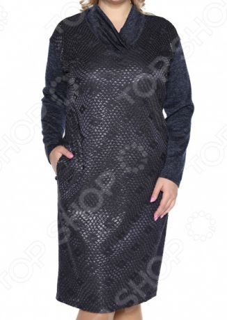Платье Лауме-Лайн «Блестящая коллекция». Цвет: темно-синий