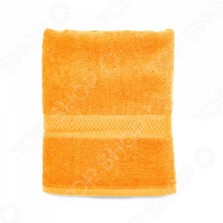 Полотенце махровое Spany однотонное. Цвет: оранжевый