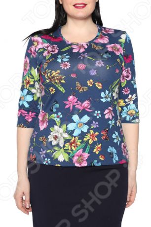 Блуза Ивассорти «Весна». Цвет: синий