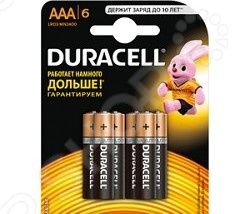 Набор батареек щелочных Duracell LR03-6BL Basic